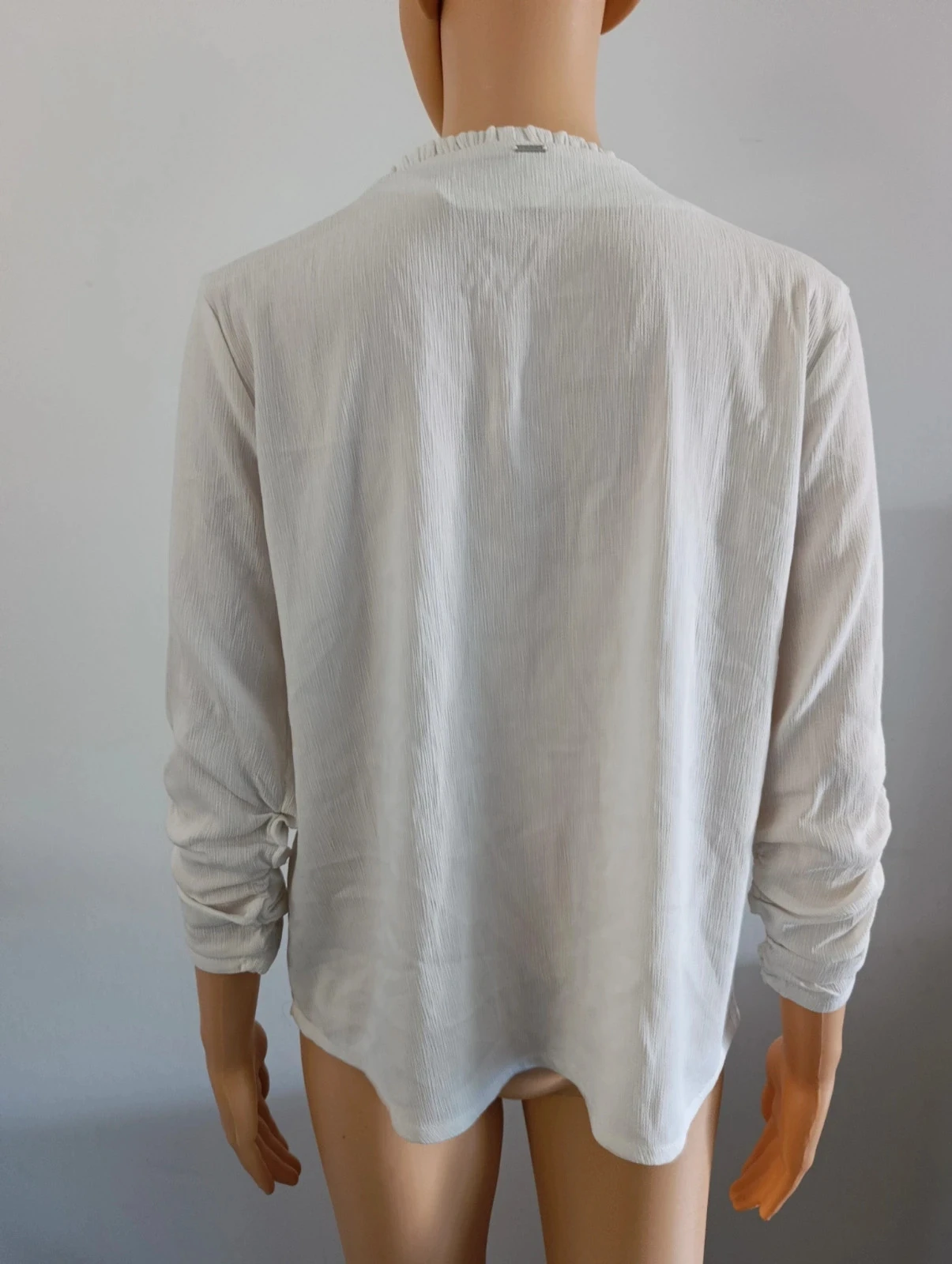 White Kaporal blouse XS – 3/4 smocked sleeves – fluid and elegant – photo 8